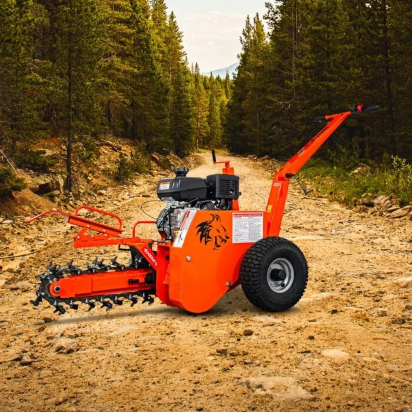Detail K2 OPT118 18 in. 7 HP Trencher with kohler CH270 Command Pro Commercial Gas Engine